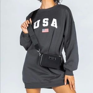 Princess Polly RICHARD MINI DRESS BLACK